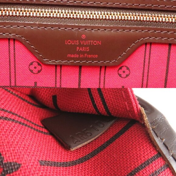 LOUIS VUITTON Brown Damier Neverfull MM Tote Bag - Picture 7 of 10